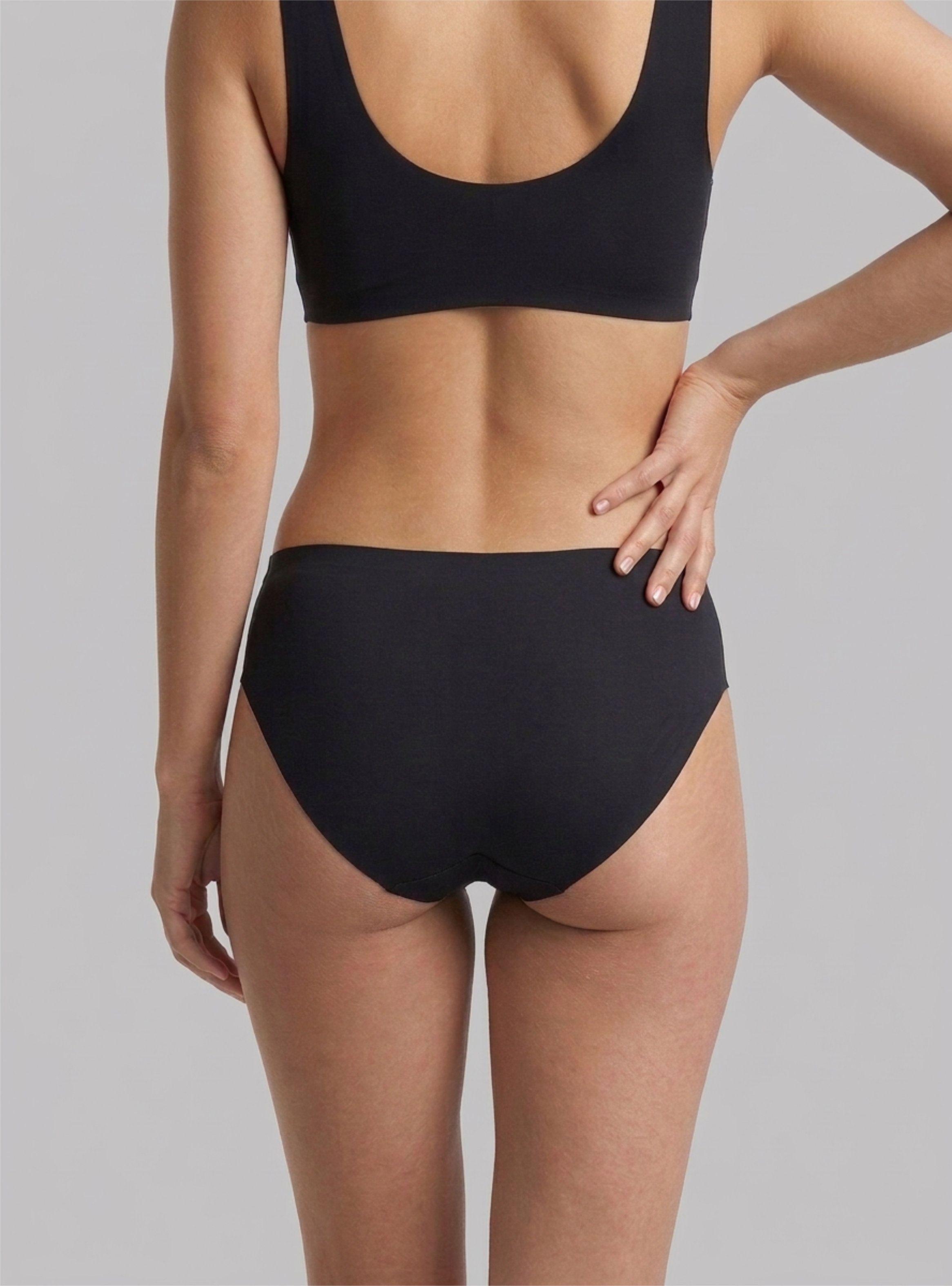 Calzón Bikini Traje de Baño Negro parte abajo Pantaleta Mujer-2