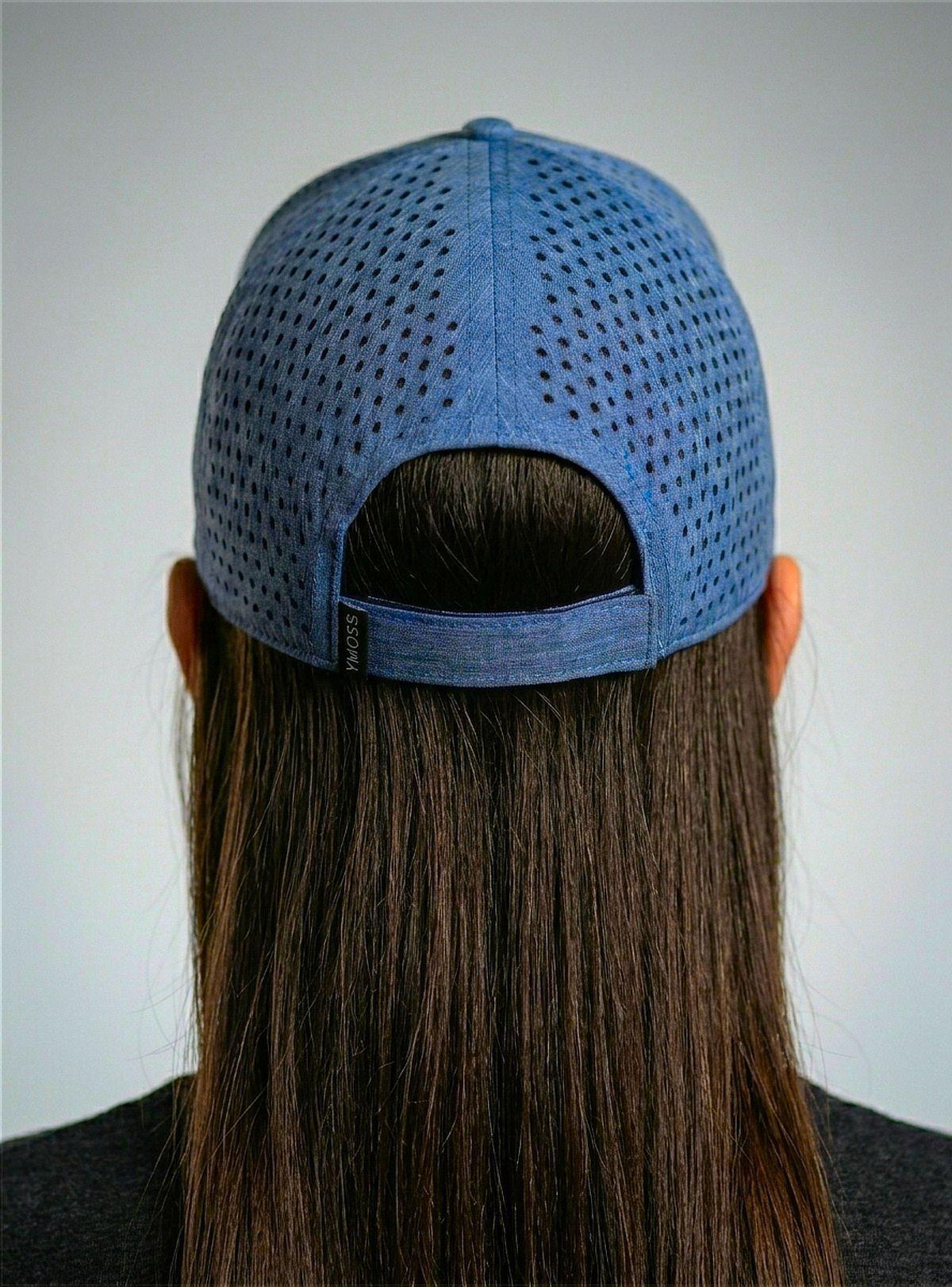 Jockey Gorra trucker Deportiva Premium Celeste "Light Mesh" para Mujer - YMOSS-2