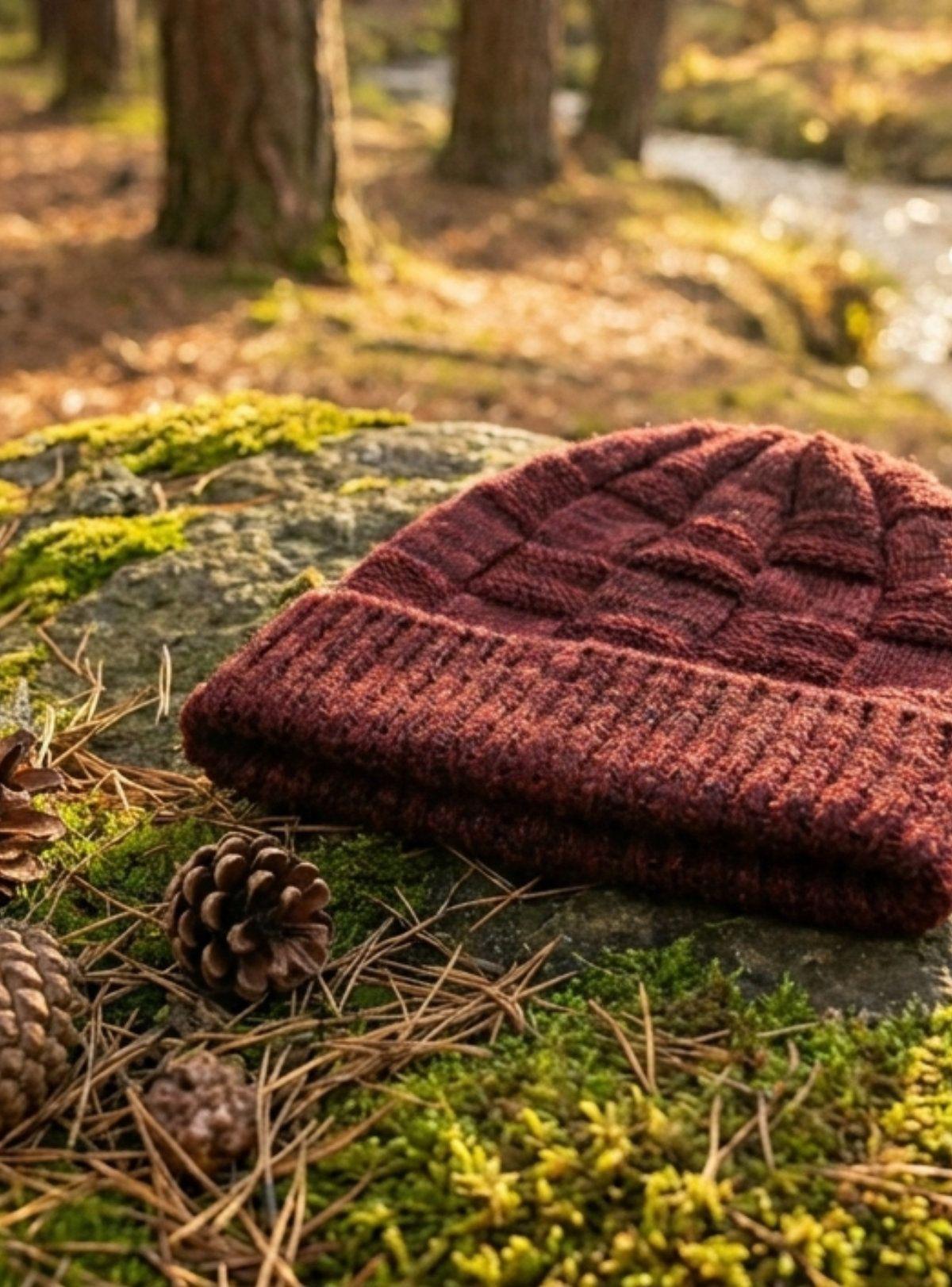 Gorro de Invierno Polar Beanie Rojo Negro - Estilo Urbano Calce Perfecto Masc-4