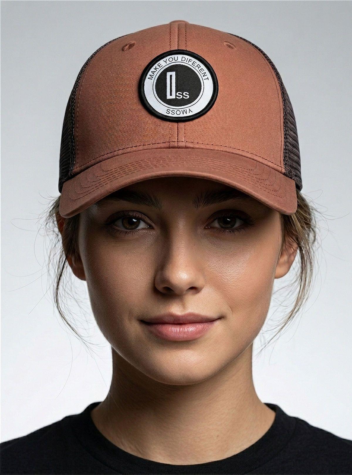 Jockey Gorra Trucker Terracota para Mujer - YMOSS-0