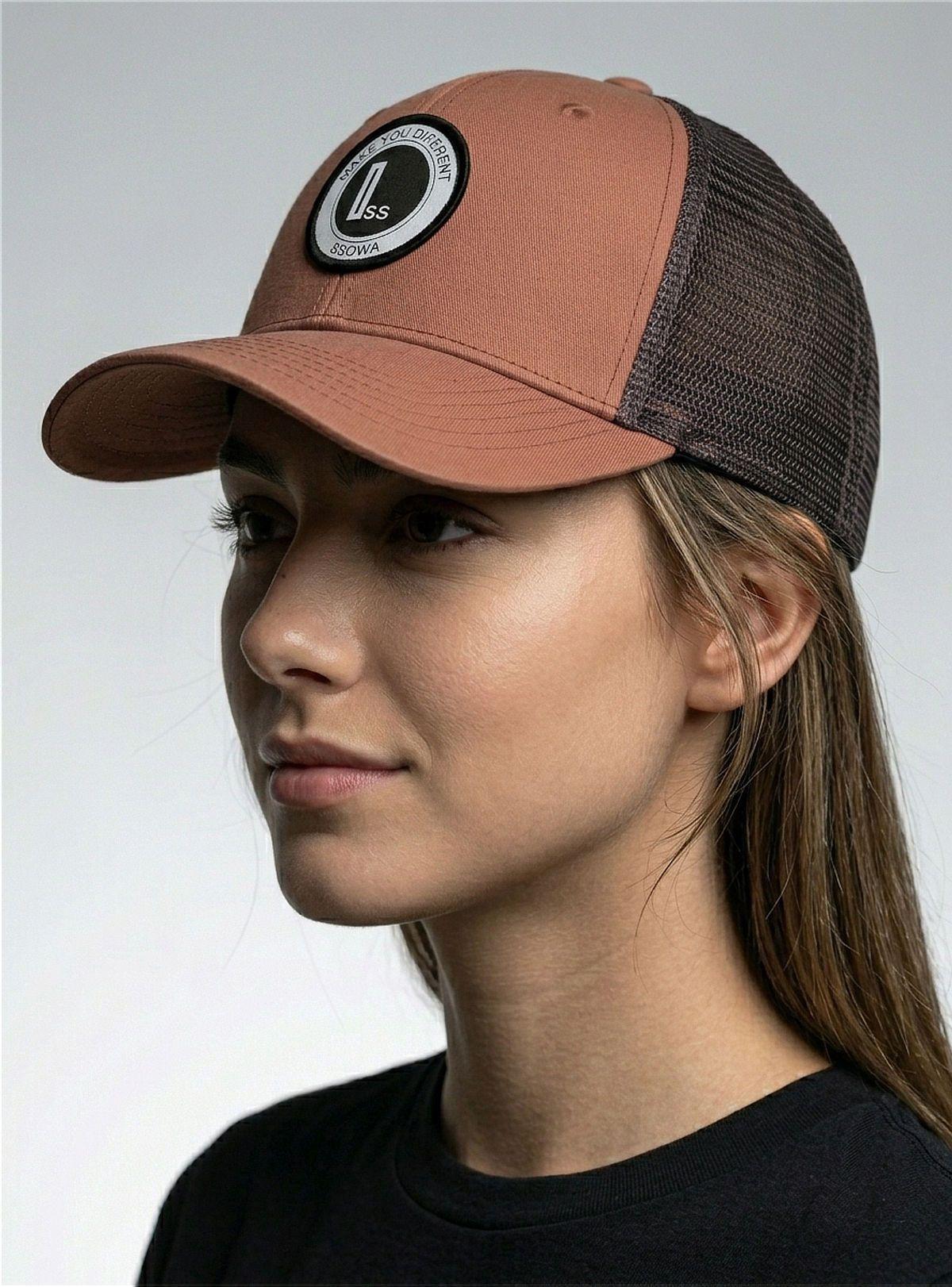 Jockey Gorra Trucker Terracota para Mujer - YMOSS-1