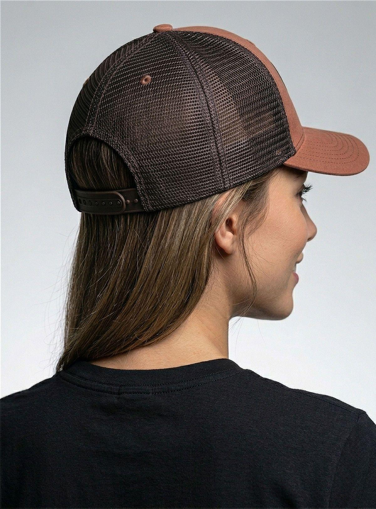 Jockey Gorra Trucker Terracota para Mujer - YMOSS-2