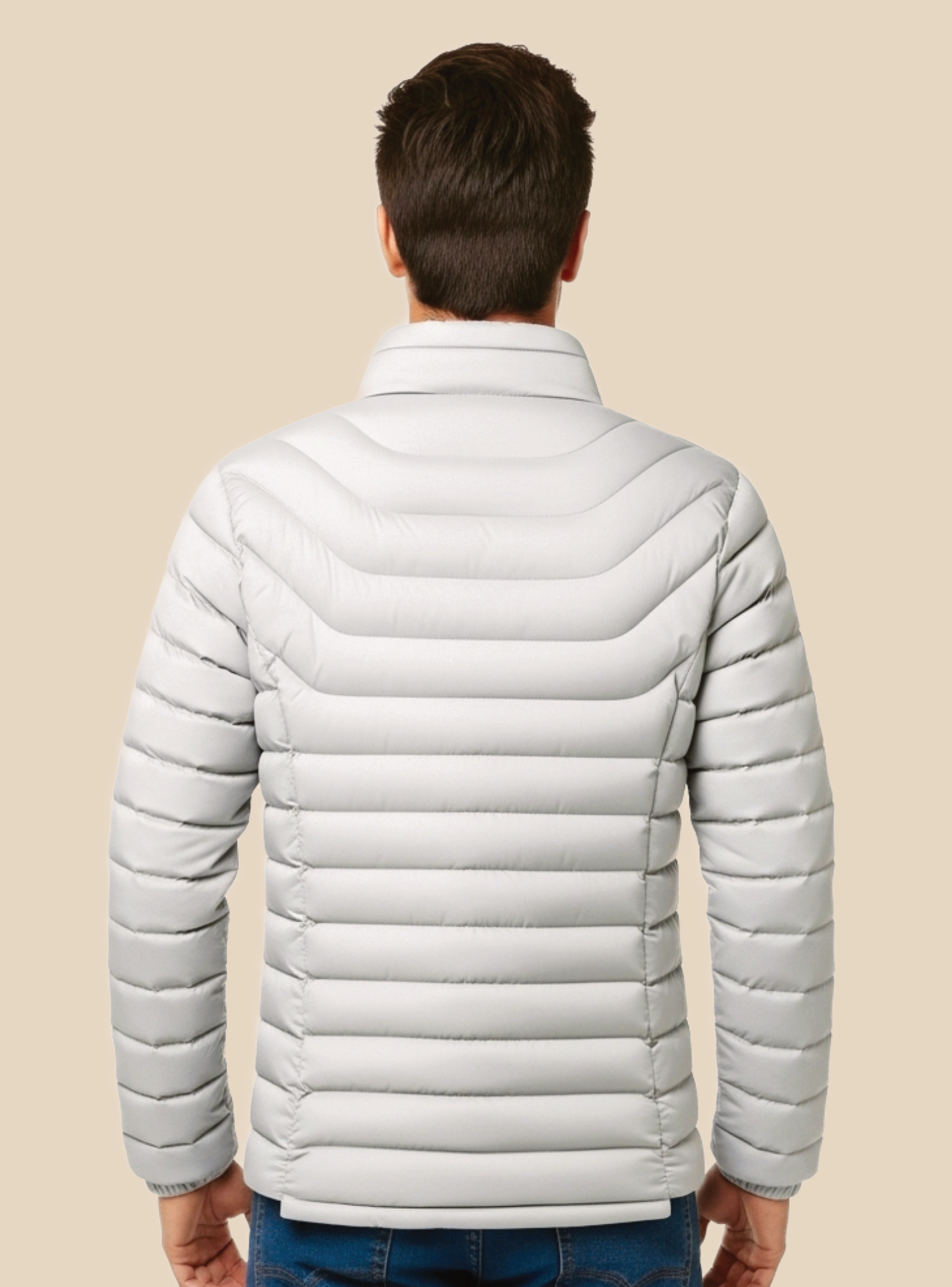 Chaqueta Parka Hombre Térmica Impermeable Luminic Gris-2