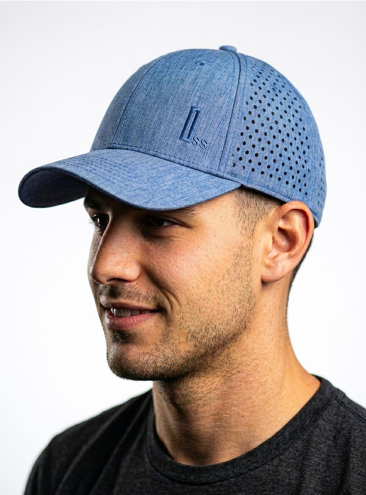 Jockey Trucker Gorra de hombre Azul Jaspeado - YMOSS-2