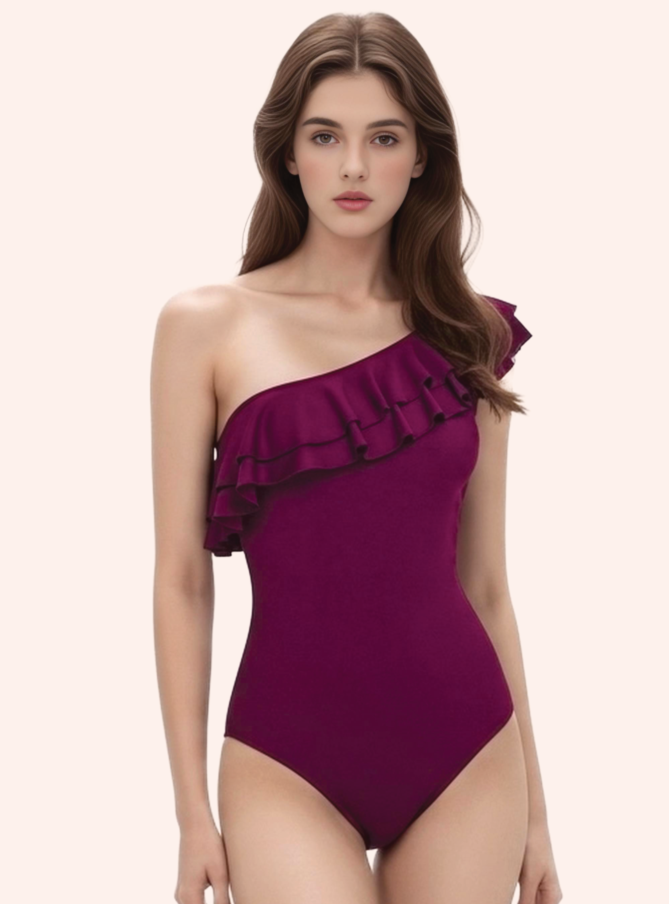 Traje de Baño completo de mujer una pieza Faral Wine-0