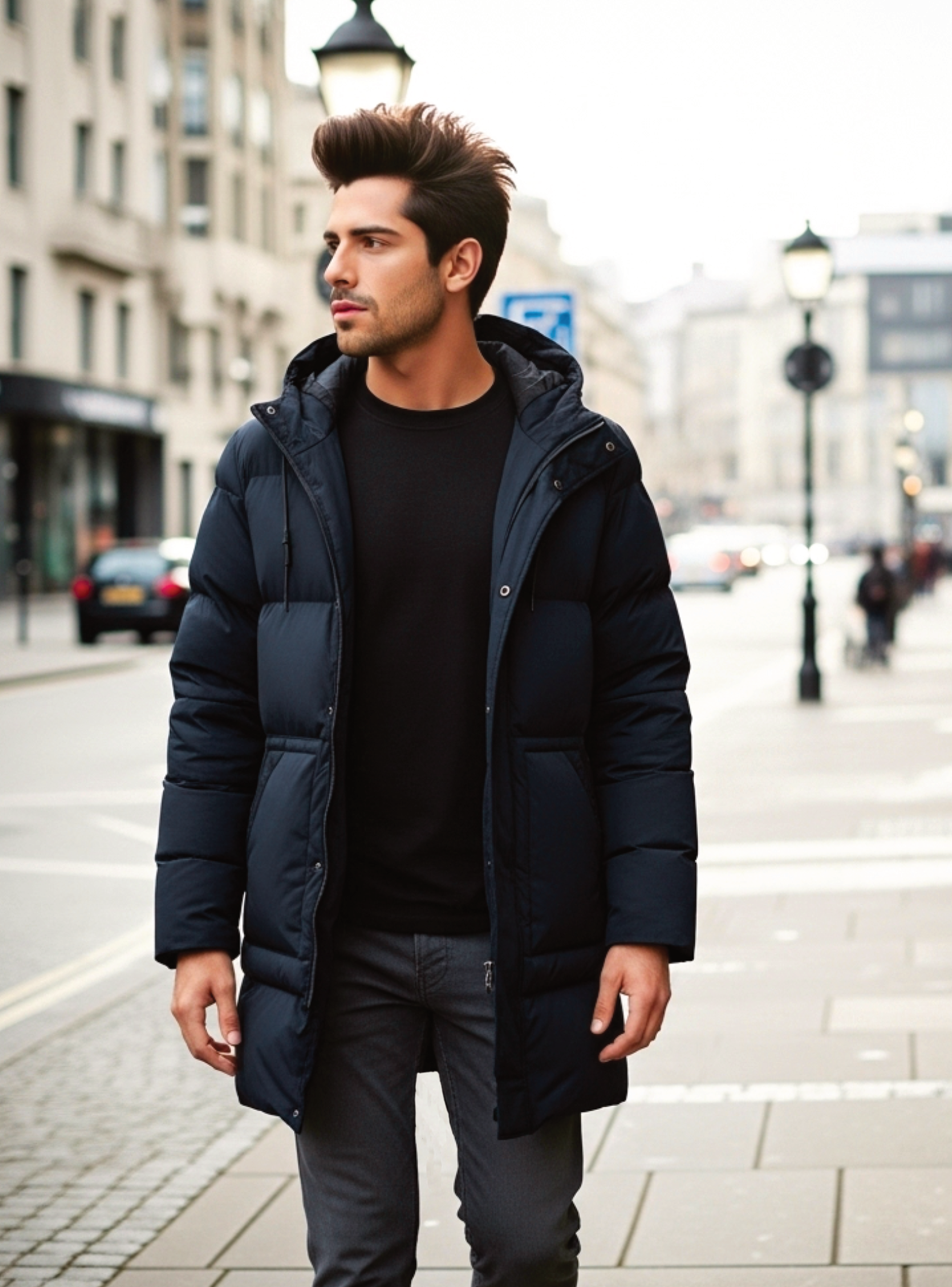 PARKA LARGA HOMBRE MUJER TERMICA IMPERMEABLE-2