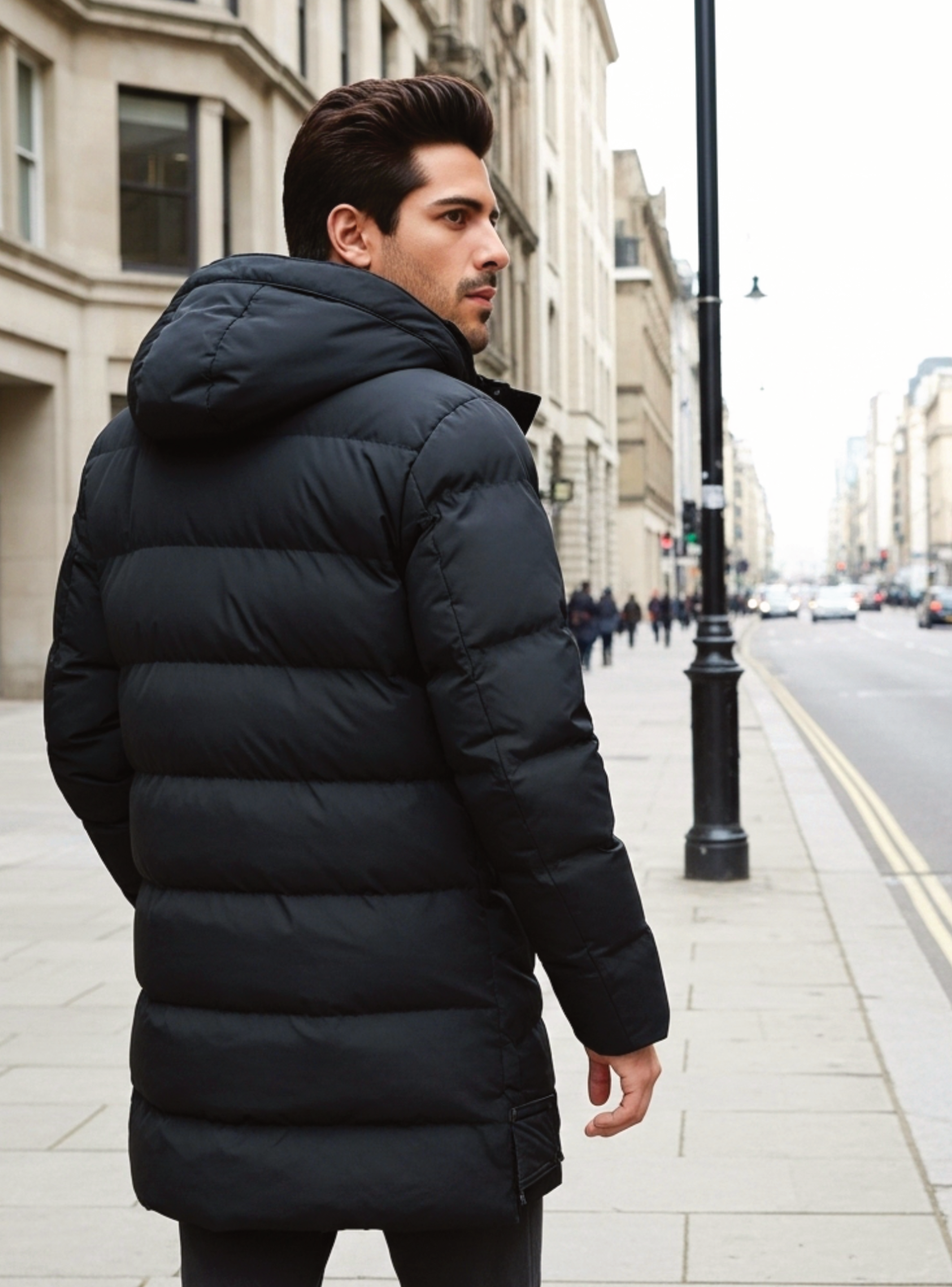 PARKA LARGA HOMBRE MUJER TERMICA IMPERMEABLE-3