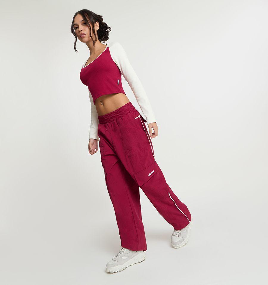 PANTALON MUJER ELLESSE GALA BURGANDY-3