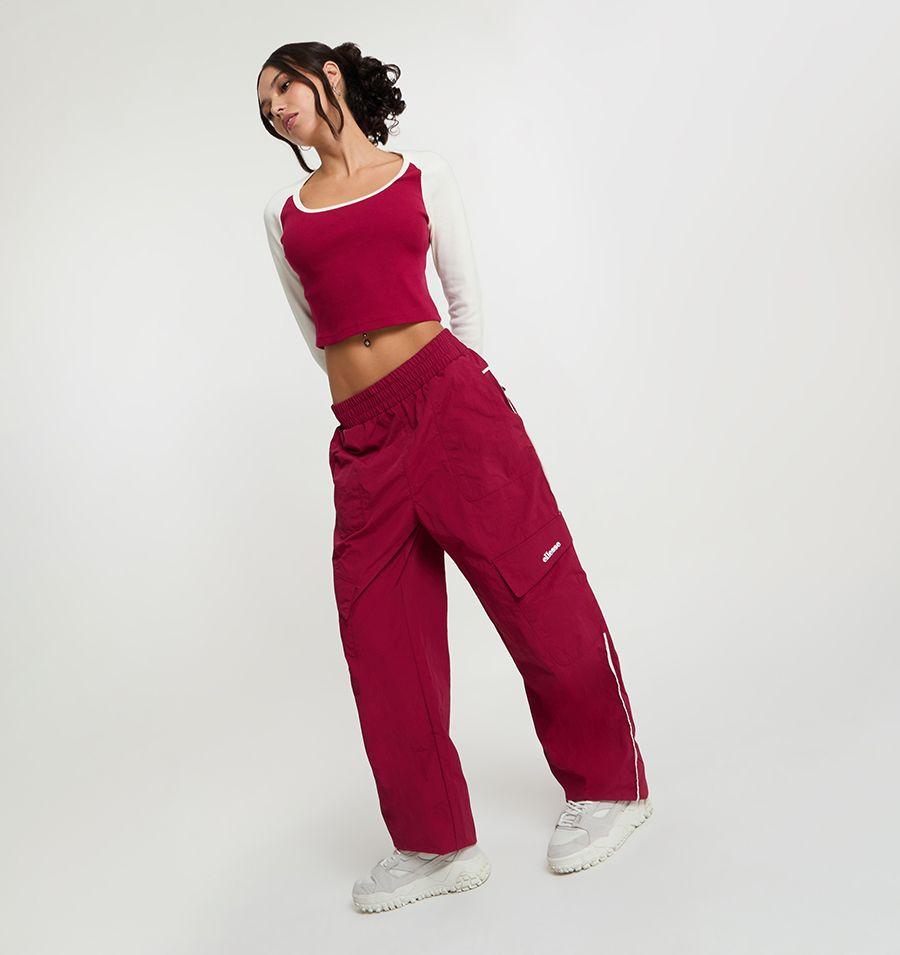 PANTALON MUJER ELLESSE GALA BURGANDY-4