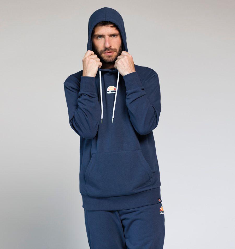 POLERON UNISEX ELLESSE COLUMBUS AZUL MARINO-3