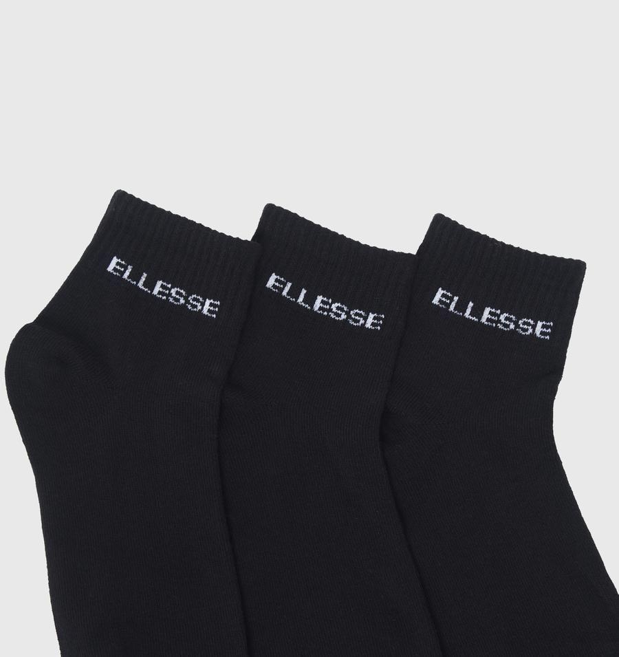 SIXPACK DE CALCETINES HOMBRE ELLESSE HENDRIX NEGRO-2