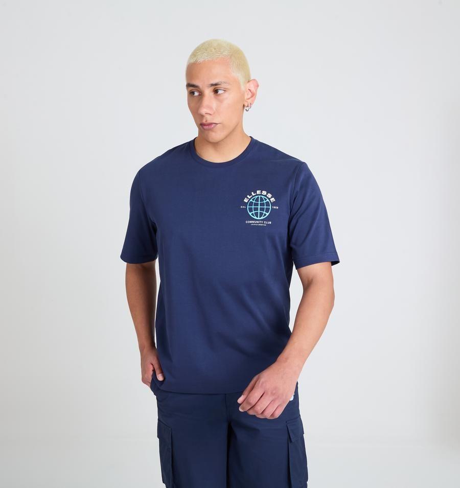 POLERA HOMBRE ELLESSE BOOBY AZUL MARINO-0