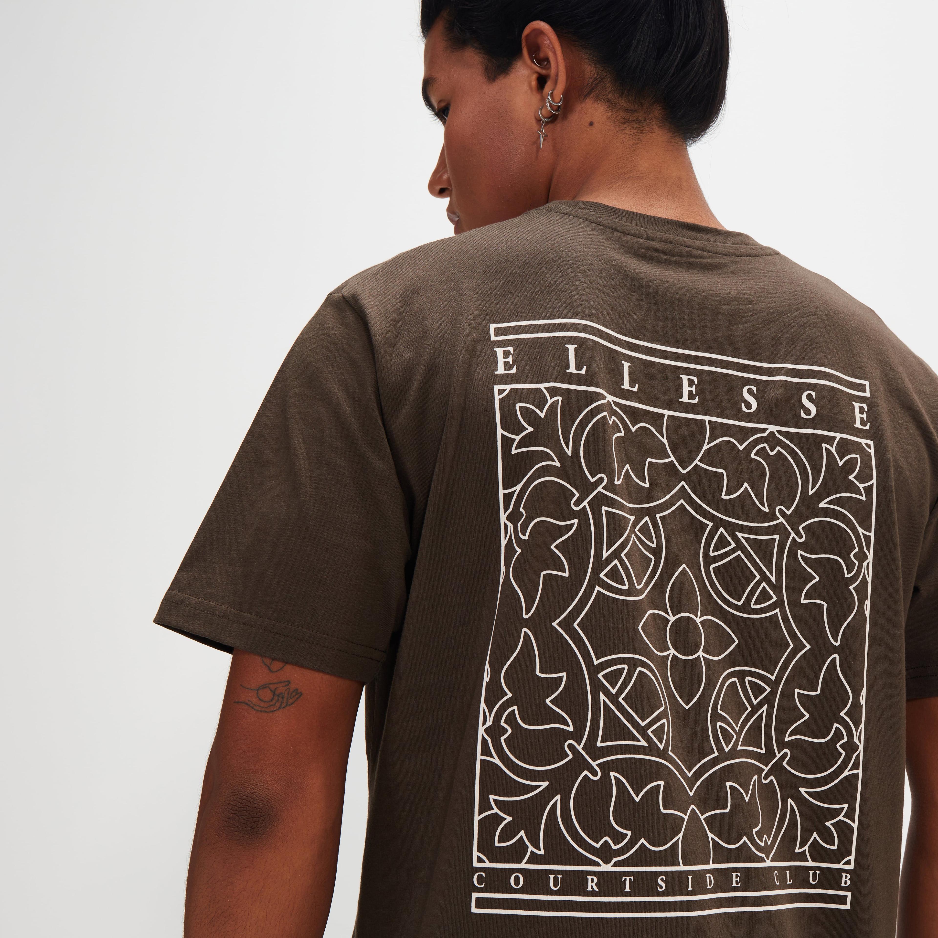 POLERA HOMBRE ELLESSE TAIPA DARK BROWN-1