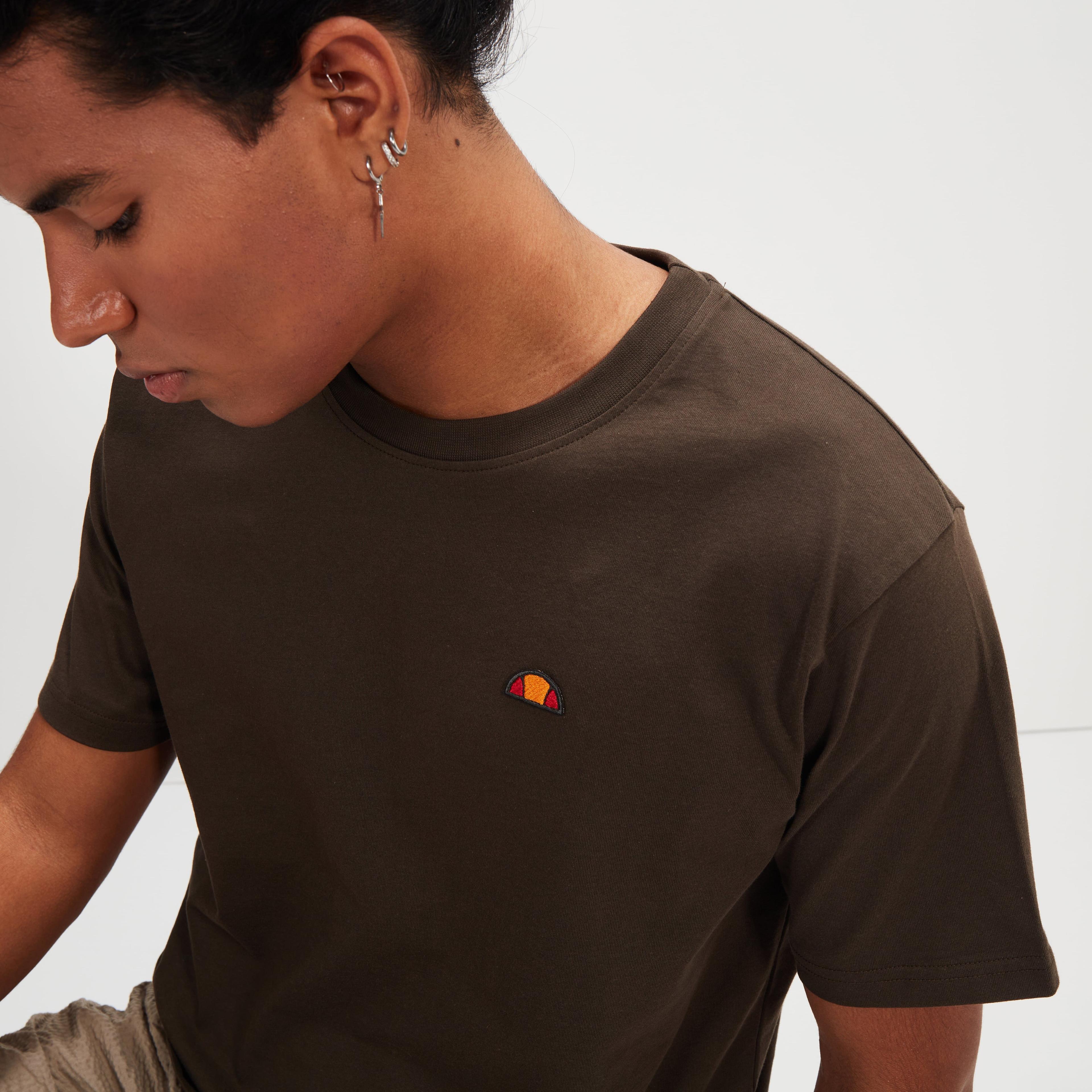 POLERA HOMBRE ELLESSE TAIPA DARK BROWN-3