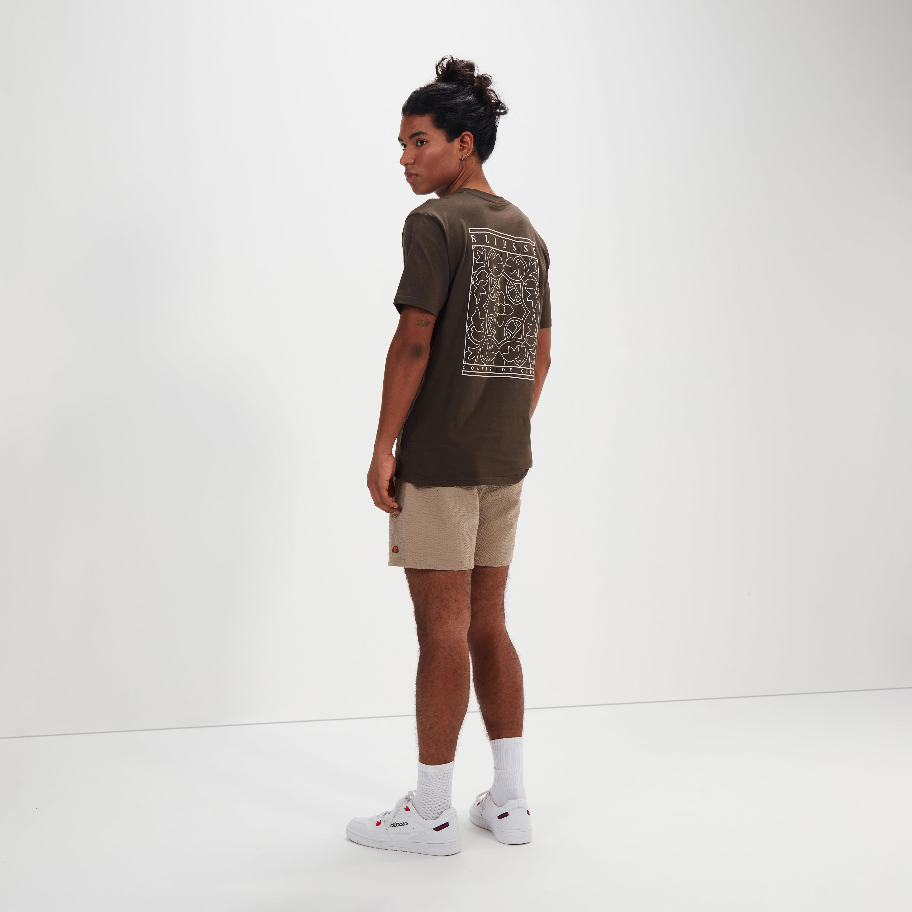 POLERA HOMBRE ELLESSE TAIPA DARK BROWN-4