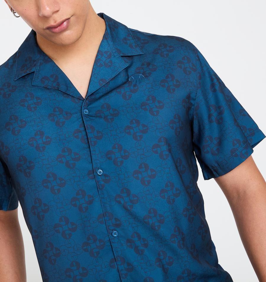 CAMISA HOMBRE ELLESSE BASS AZUL MARINO-2