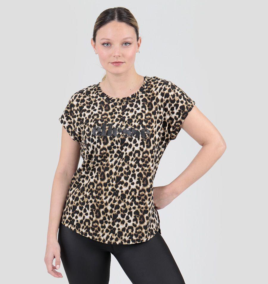 POLERA MUJER ELLESSE DINA ANIMAL PRINT-0