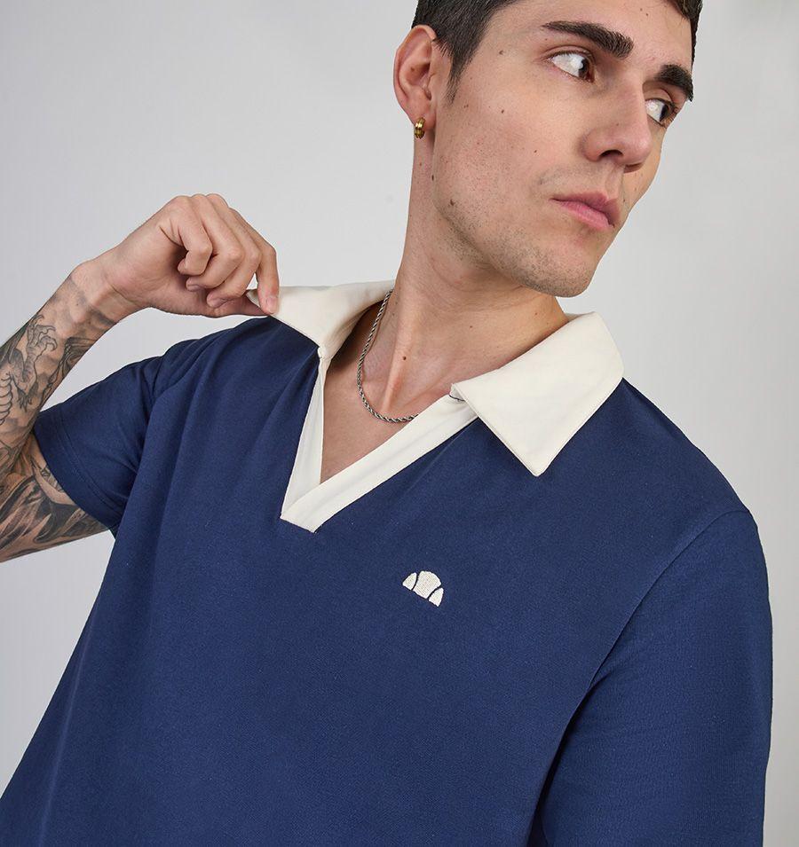 POLERA HOMBRE ELLESSE BORIS AZUL MARINO-2