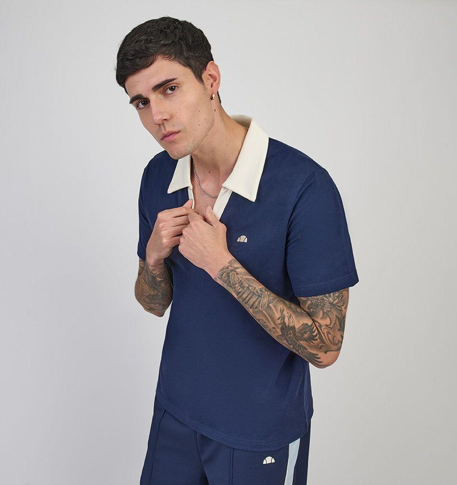 POLERA HOMBRE ELLESSE BORIS AZUL MARINO-4