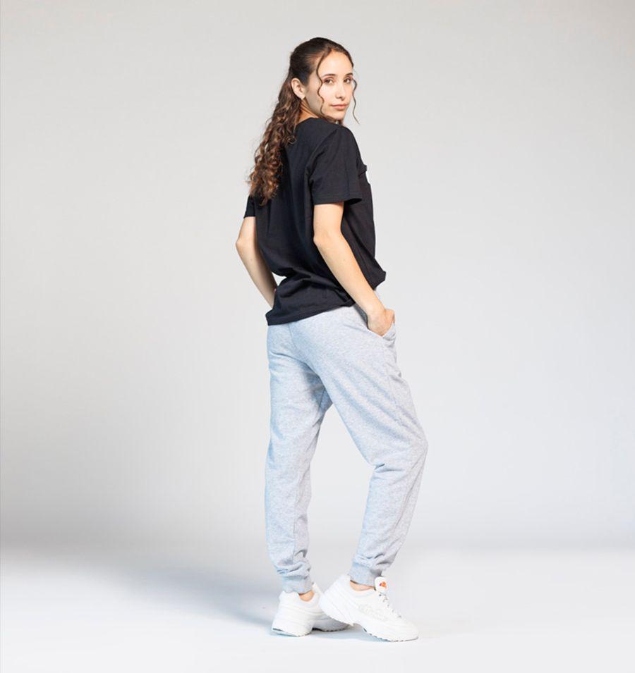 PANTALON JOGGER UNISEX ELLESSE SANNIO GRIS MELANGE-4