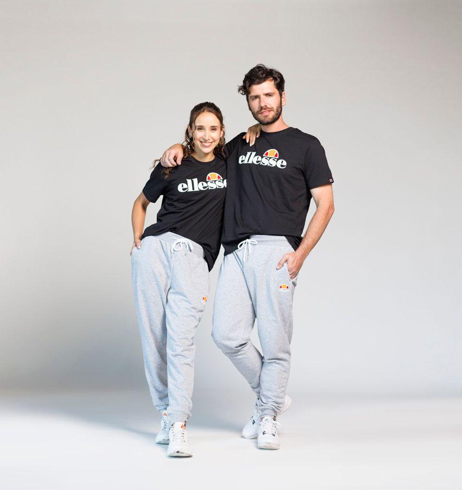 PANTALON JOGGER UNISEX ELLESSE SANNIO GRIS MELANGE-1