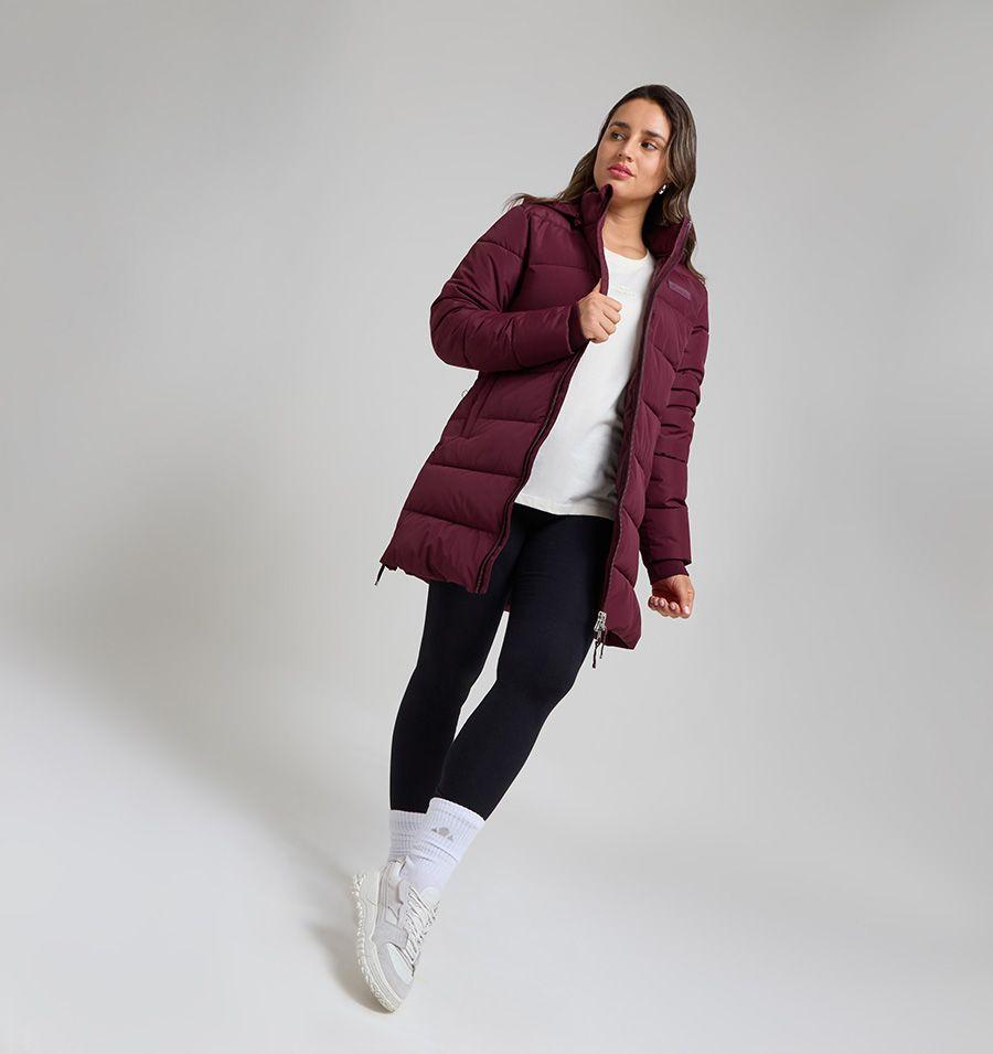 CHAQUETA MUJER ELLESSE JAZMIN BURGANDY-3