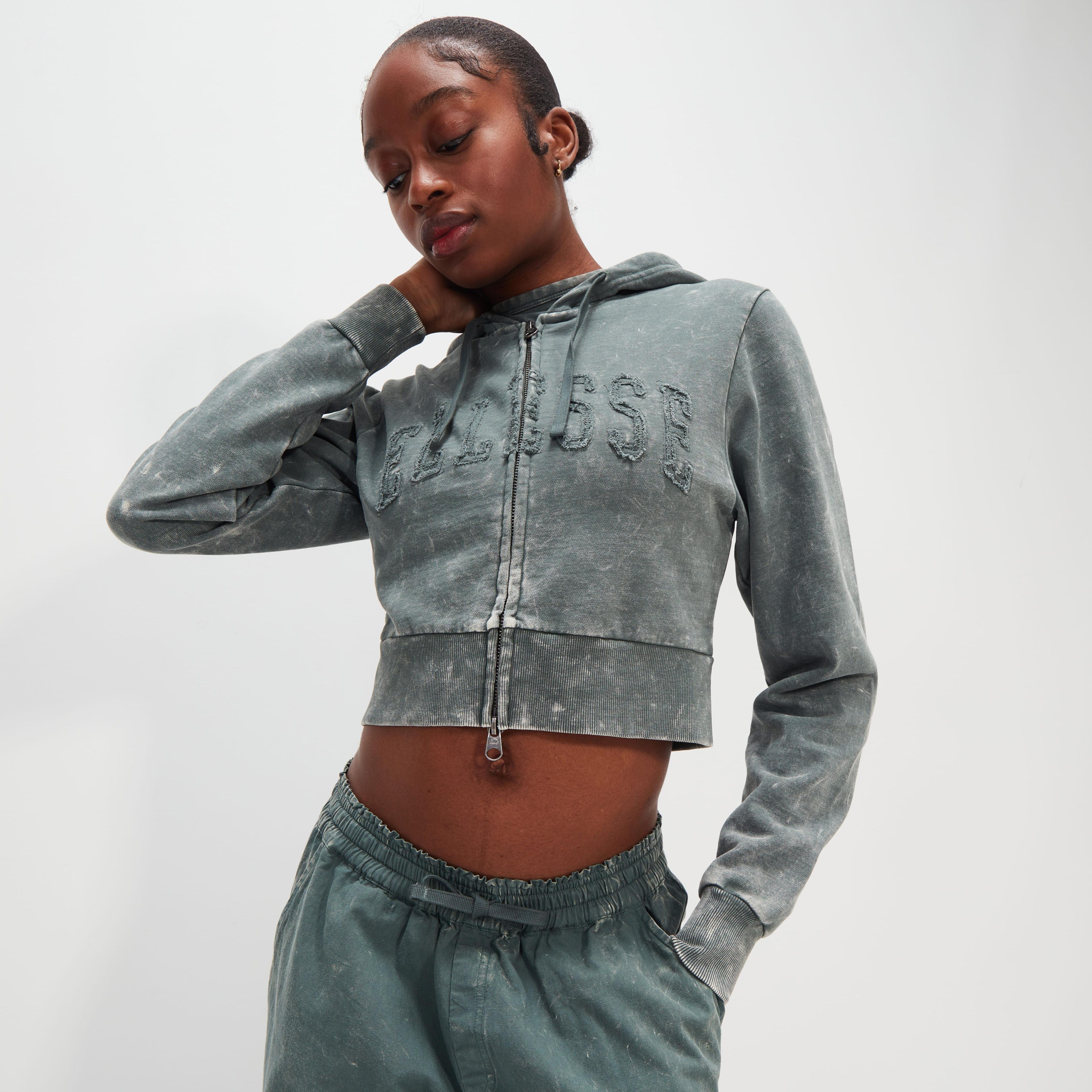 POLERON MUJER ELLESSE LOU DARK GREEN-1