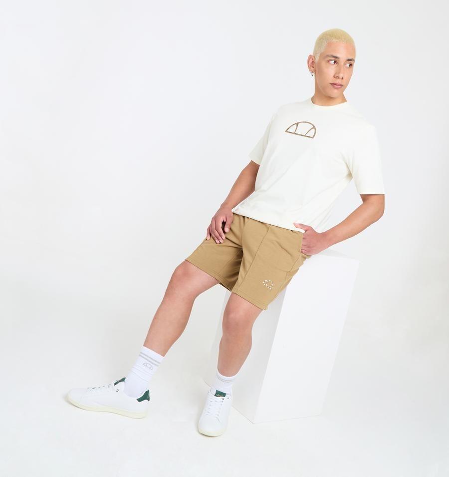 SHORT HOMBRE ELLESSE BASIL CAFÉ-3