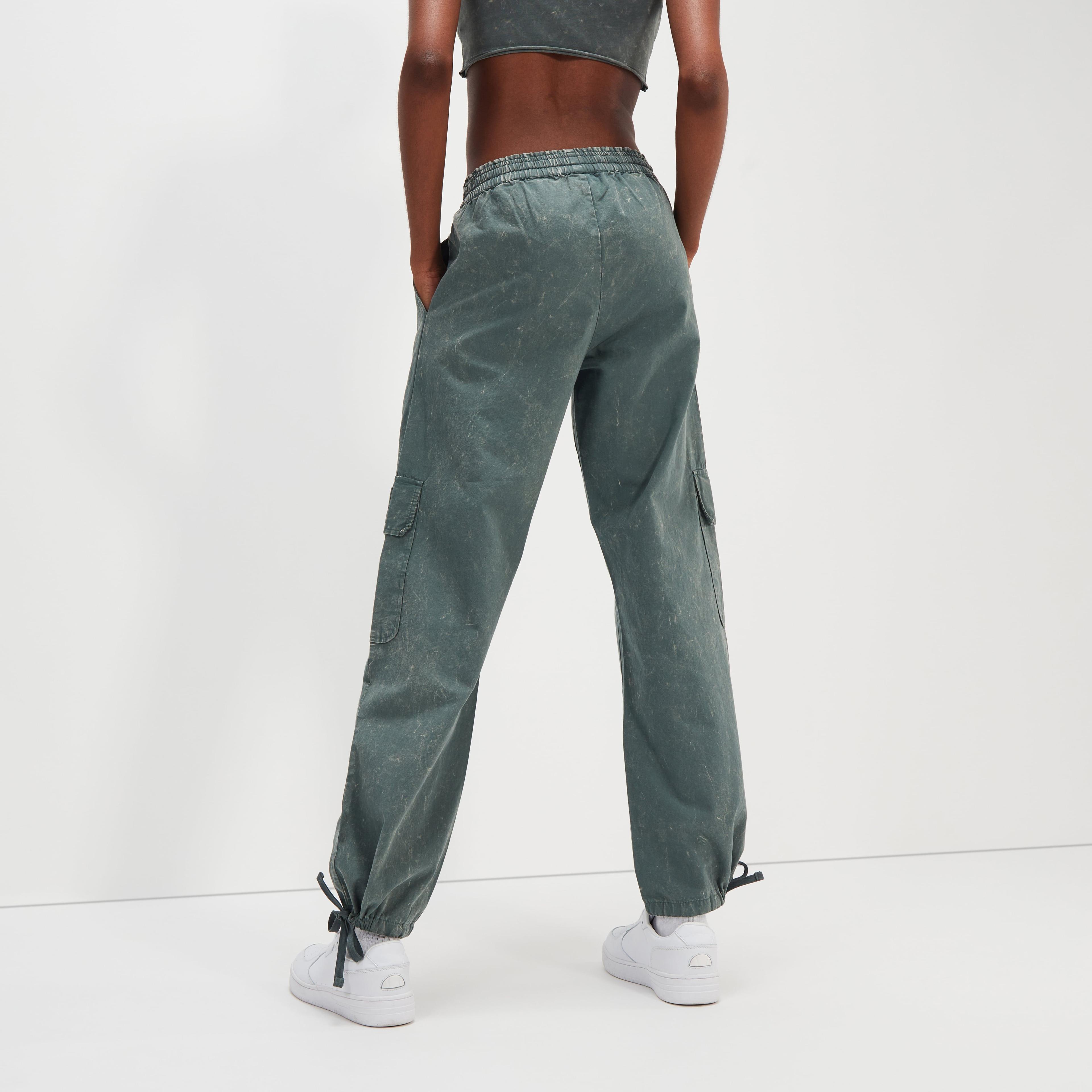 PANTALON MUJER ELLESSE STACI DARK GREEN-3