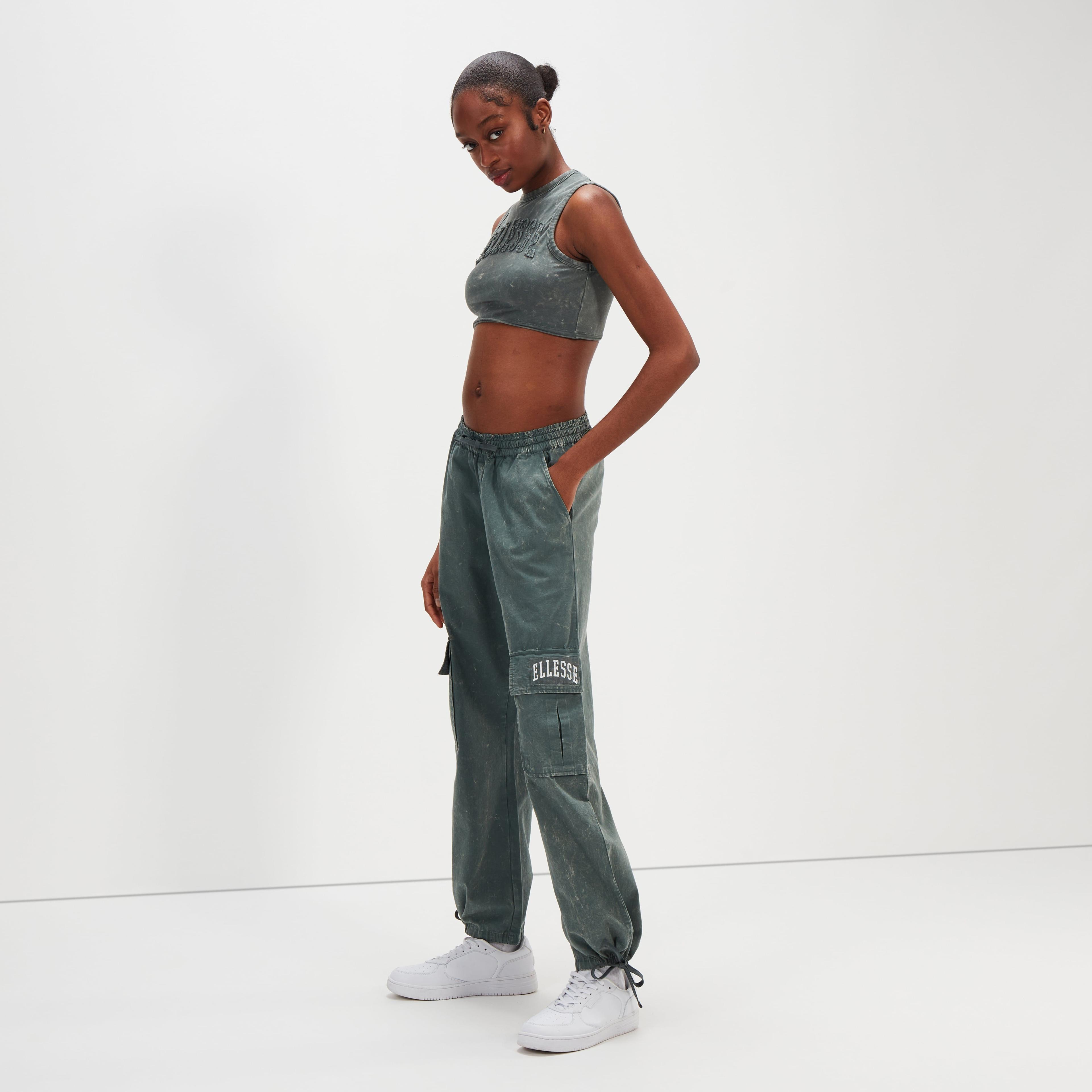 PANTALON MUJER ELLESSE STACI DARK GREEN-5