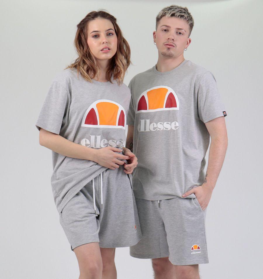 SHORT UNISEX ELLESSE ROMA GRIS MELANGE-2