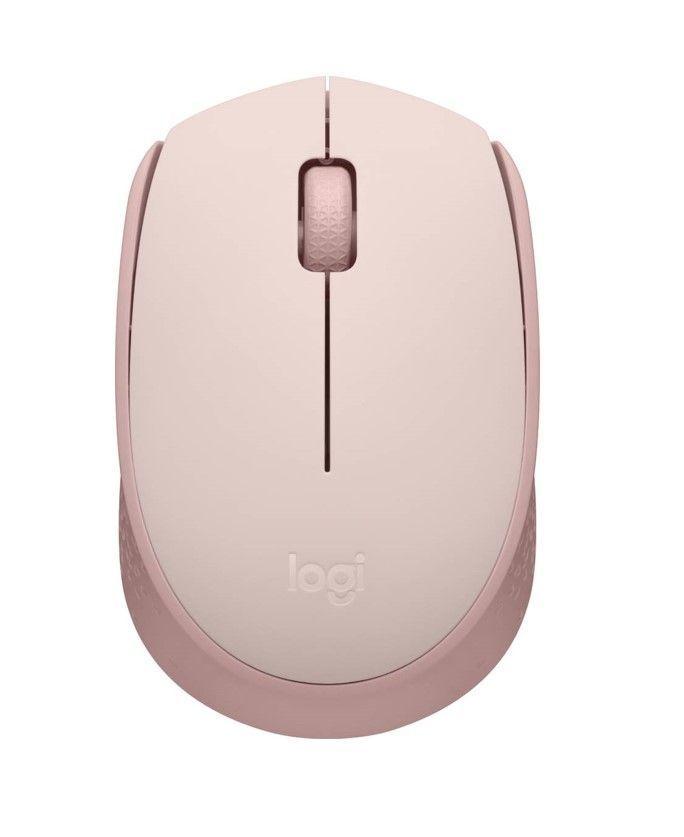 Mouse Inalámbrico Logitech M170, Ambidiestro, Receptor USB, Rosado-3