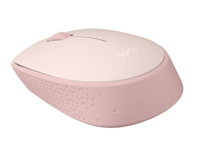 Mouse Inalámbrico Logitech M170, Ambidiestro, Receptor USB, Rosado-0