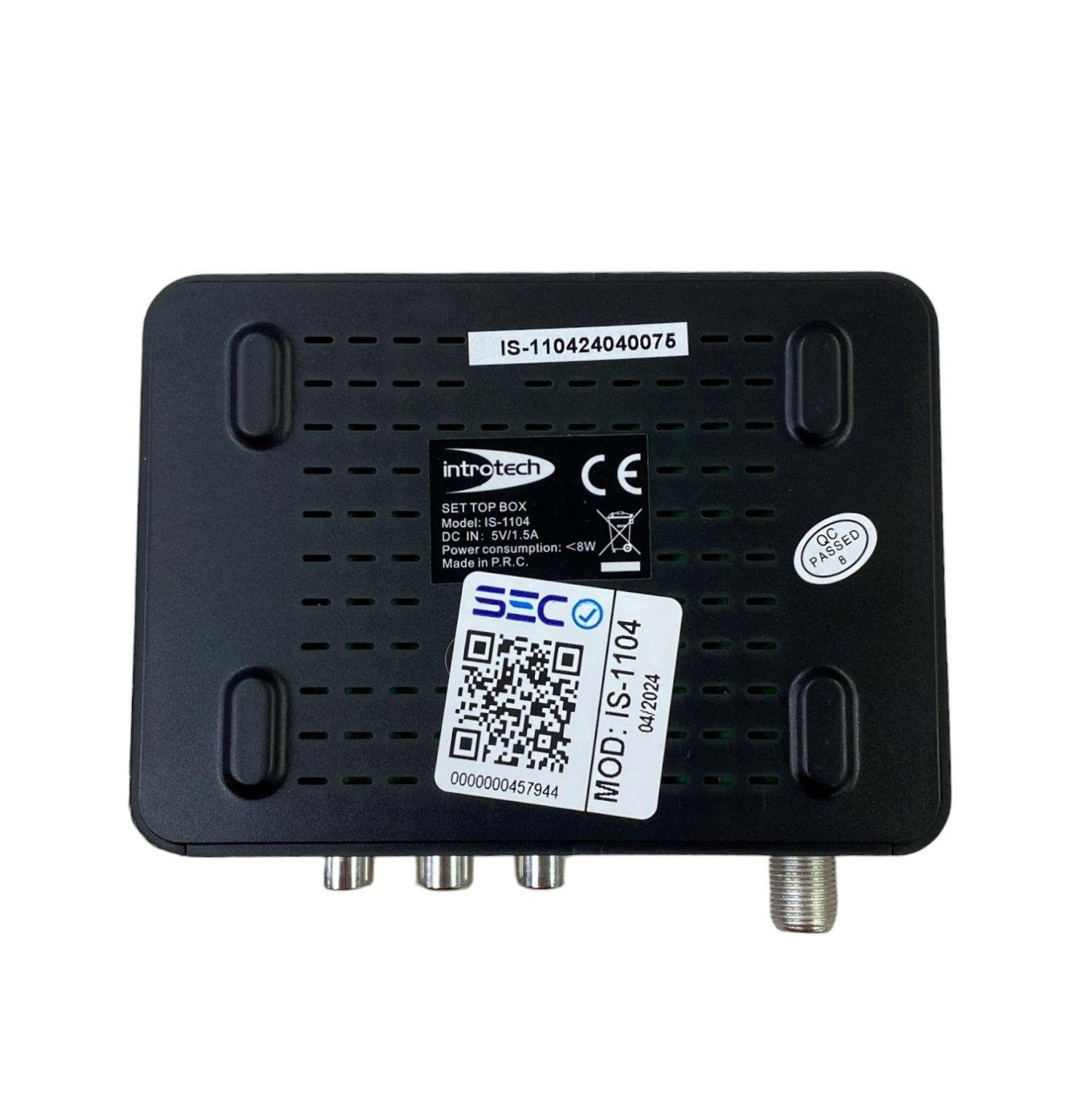 Decodificador Sintonizador de TV Certificado SEC-4