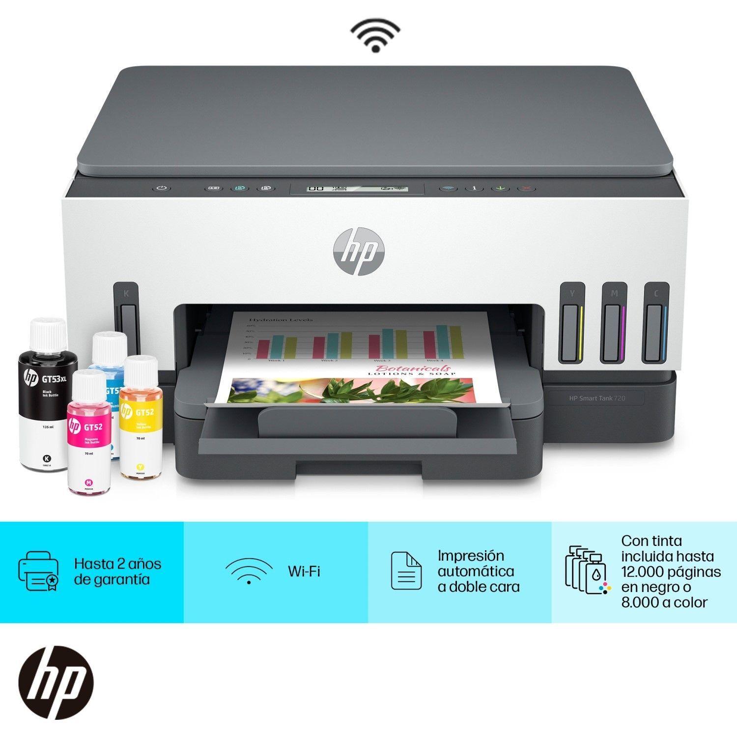 Impresora Multifuncional HP Smart Tank 720-3