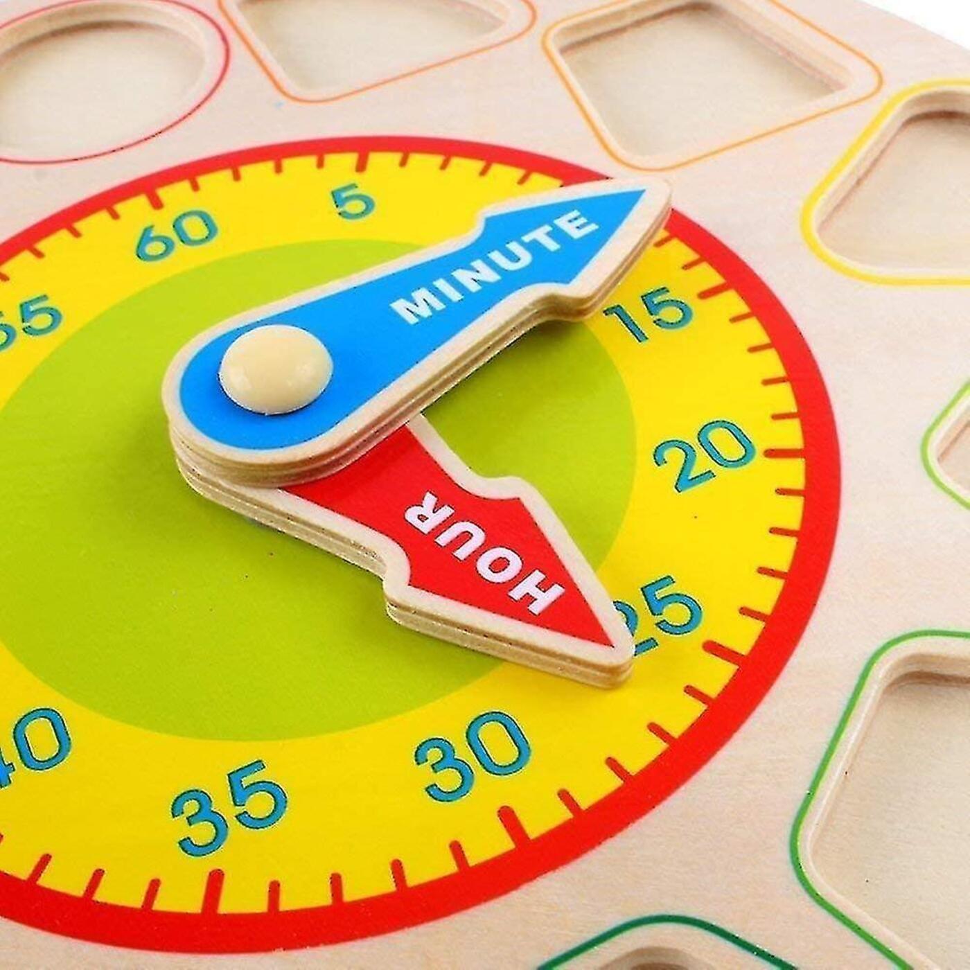 ROMPECABEZAS DE RELOJ DE COLOR CON FORMAS-3