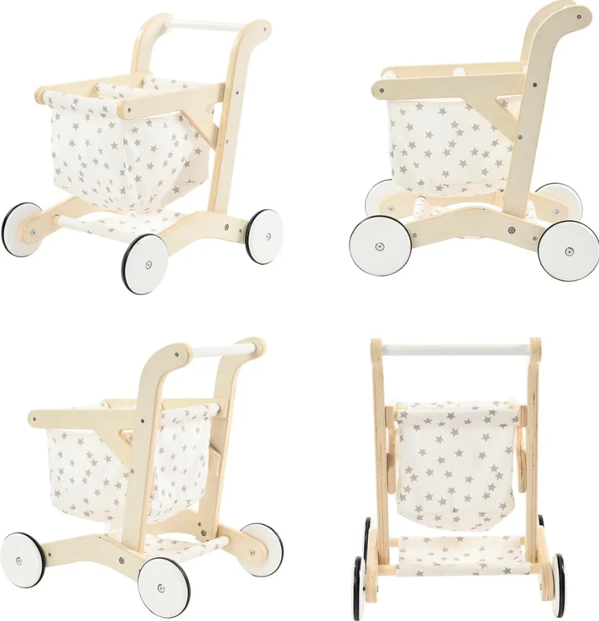 Carrito De Compras Madera-3