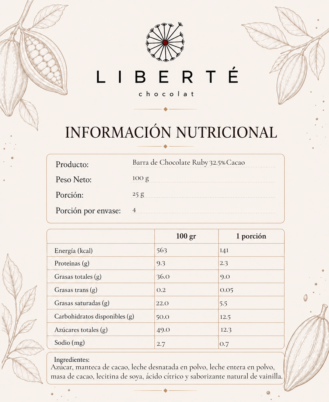 Barra de Chocolate Ruby 100 g-2