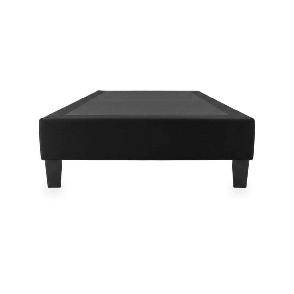 Base Cama Alerce Negro Patas Robustas de 1 plaza-1