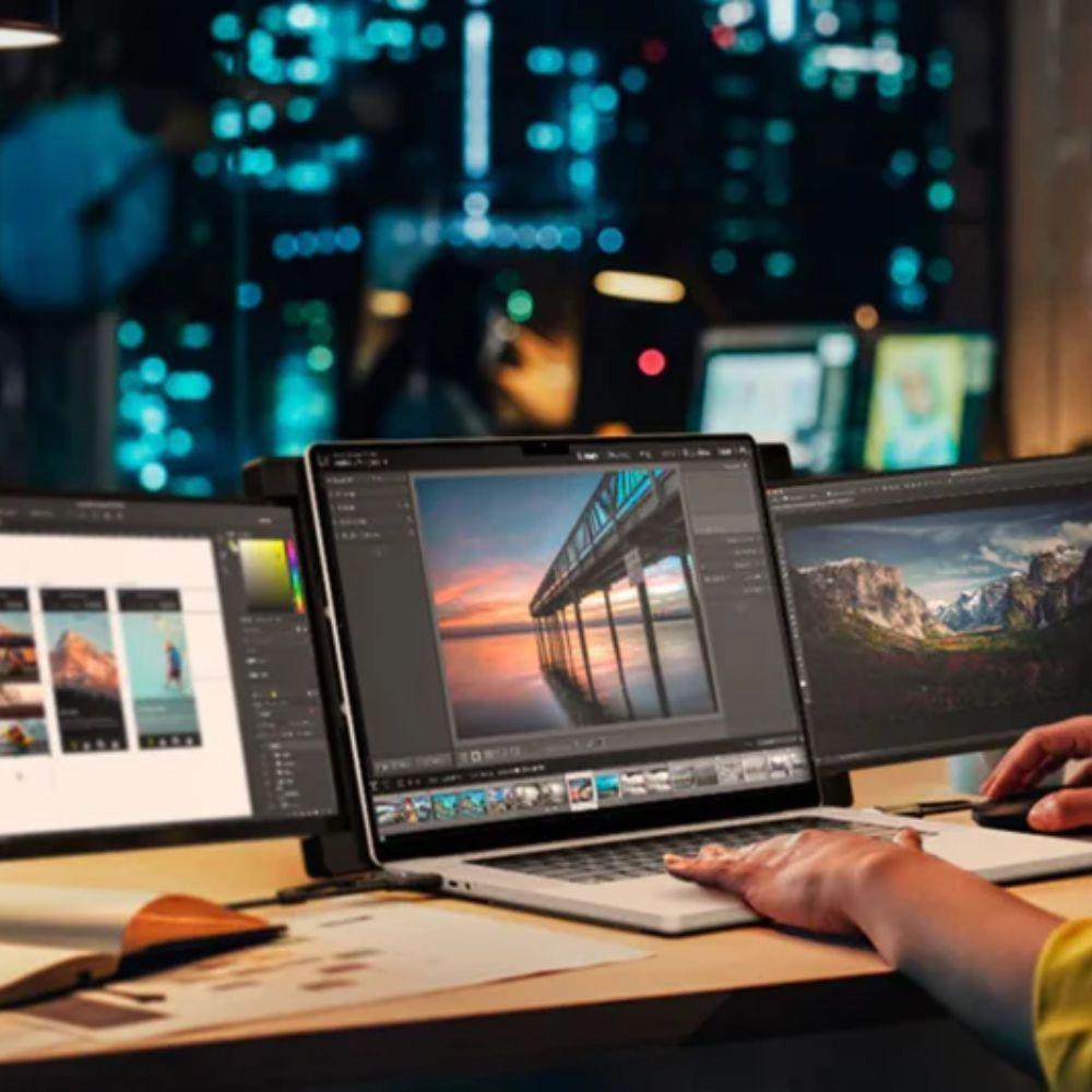 Monitor Portátil Doble 14.1 Trio Max 2da Generación-5