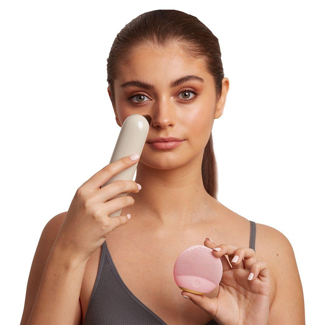 Removedor de Puntos Negros con Luz Azul + Cepillo de Limpieza Facial Rosado FV-007R Vesper-1