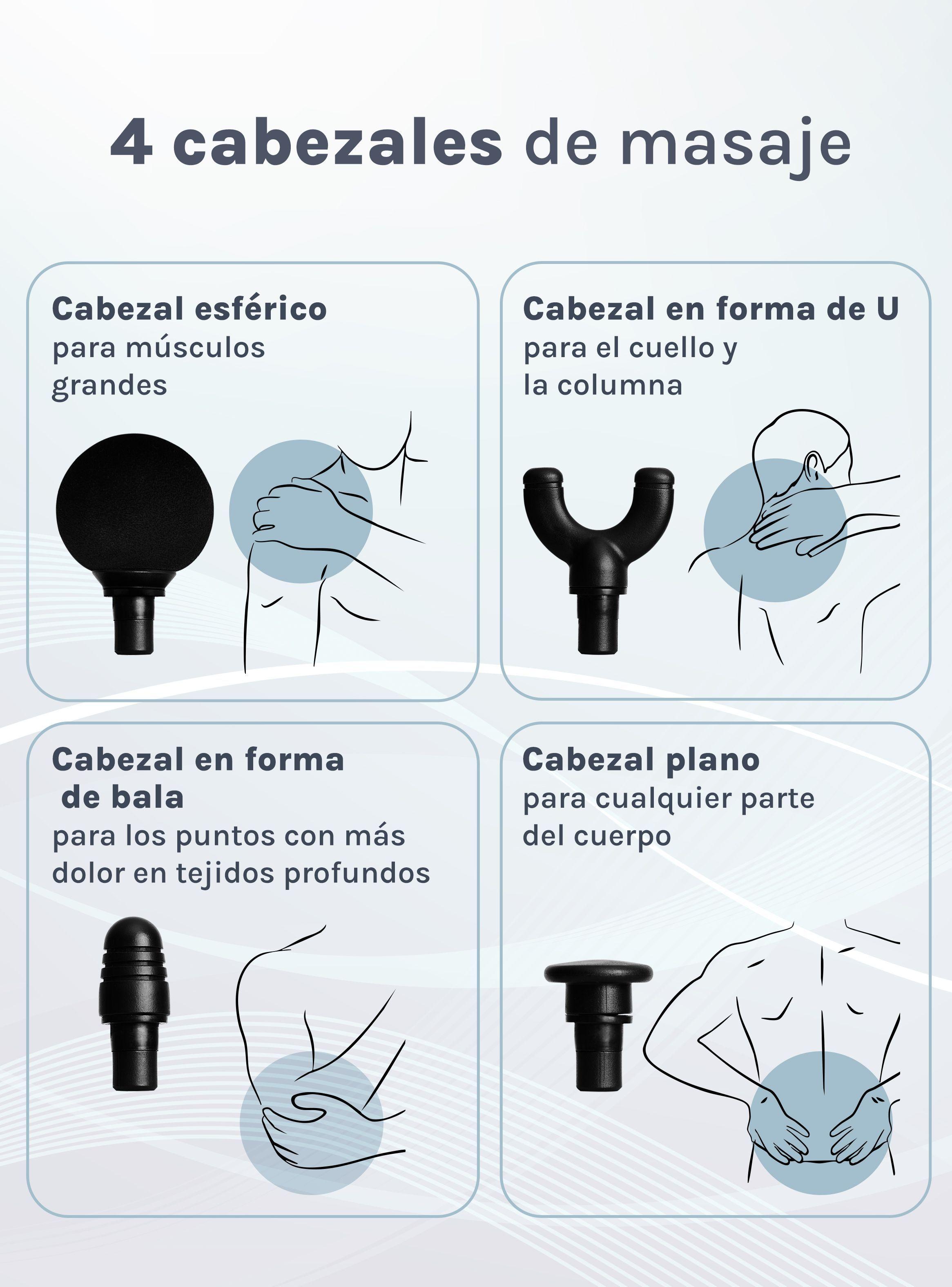 Pistola de Masaje Muscular Recargable Ozu-5