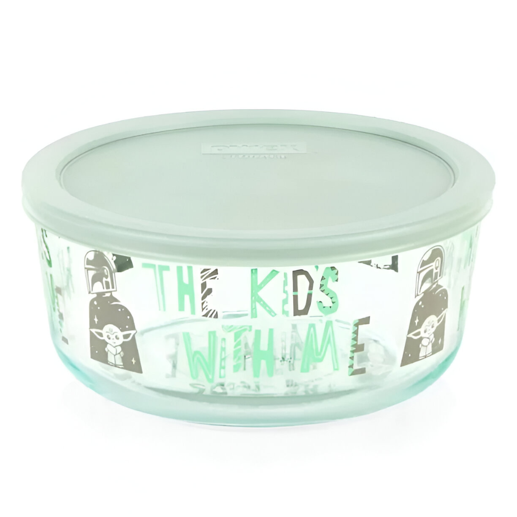 Set de 3 fuentes Star Wars "The Child" de vidrio con tapa Pyrex-2