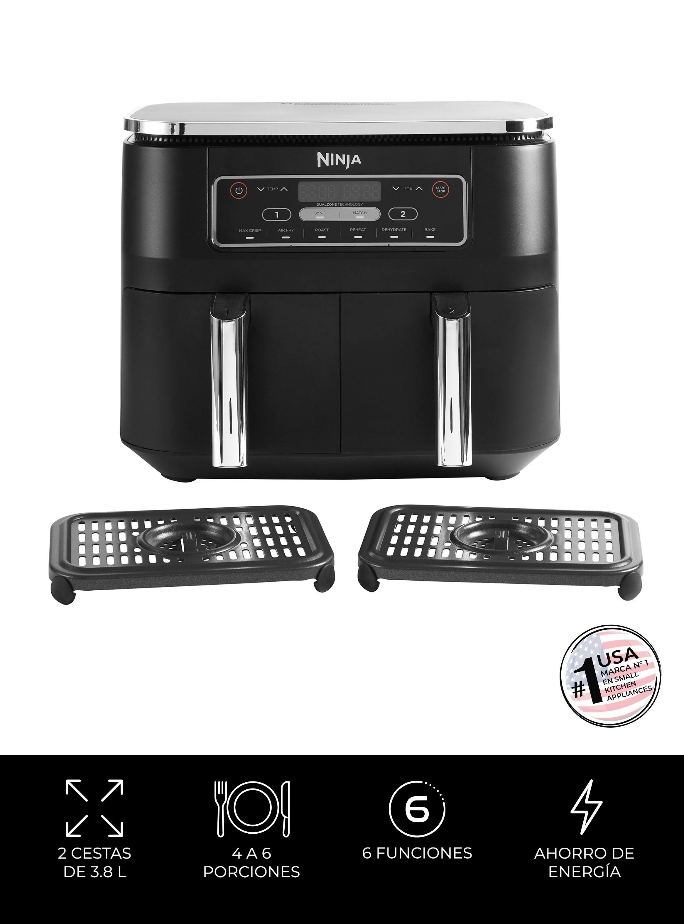 Freidora de Aire doble Ninja 6 en 1 de 7.6L-2
