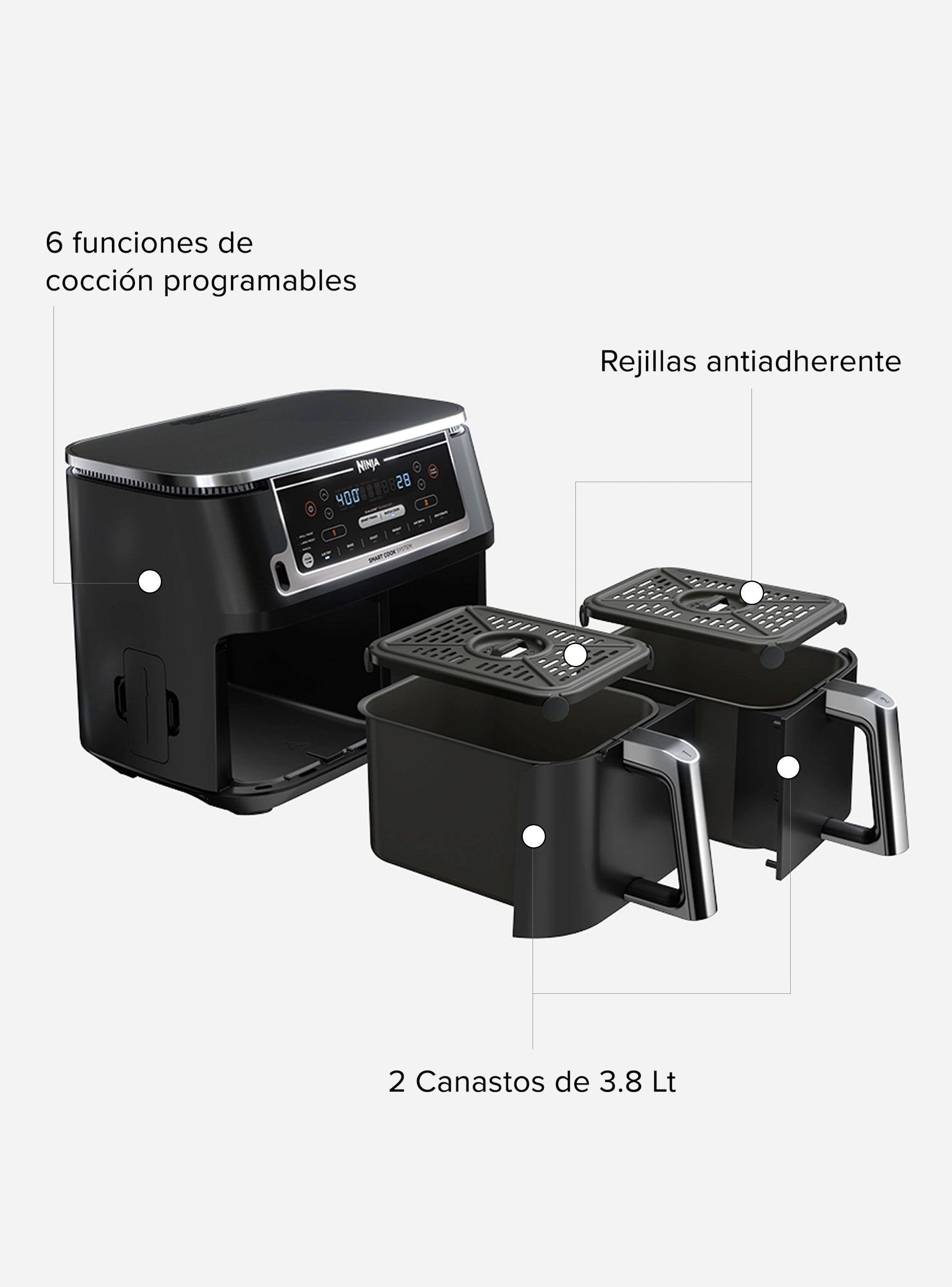 Freidora de Aire doble Ninja 6 en 1 de 7.6L-6