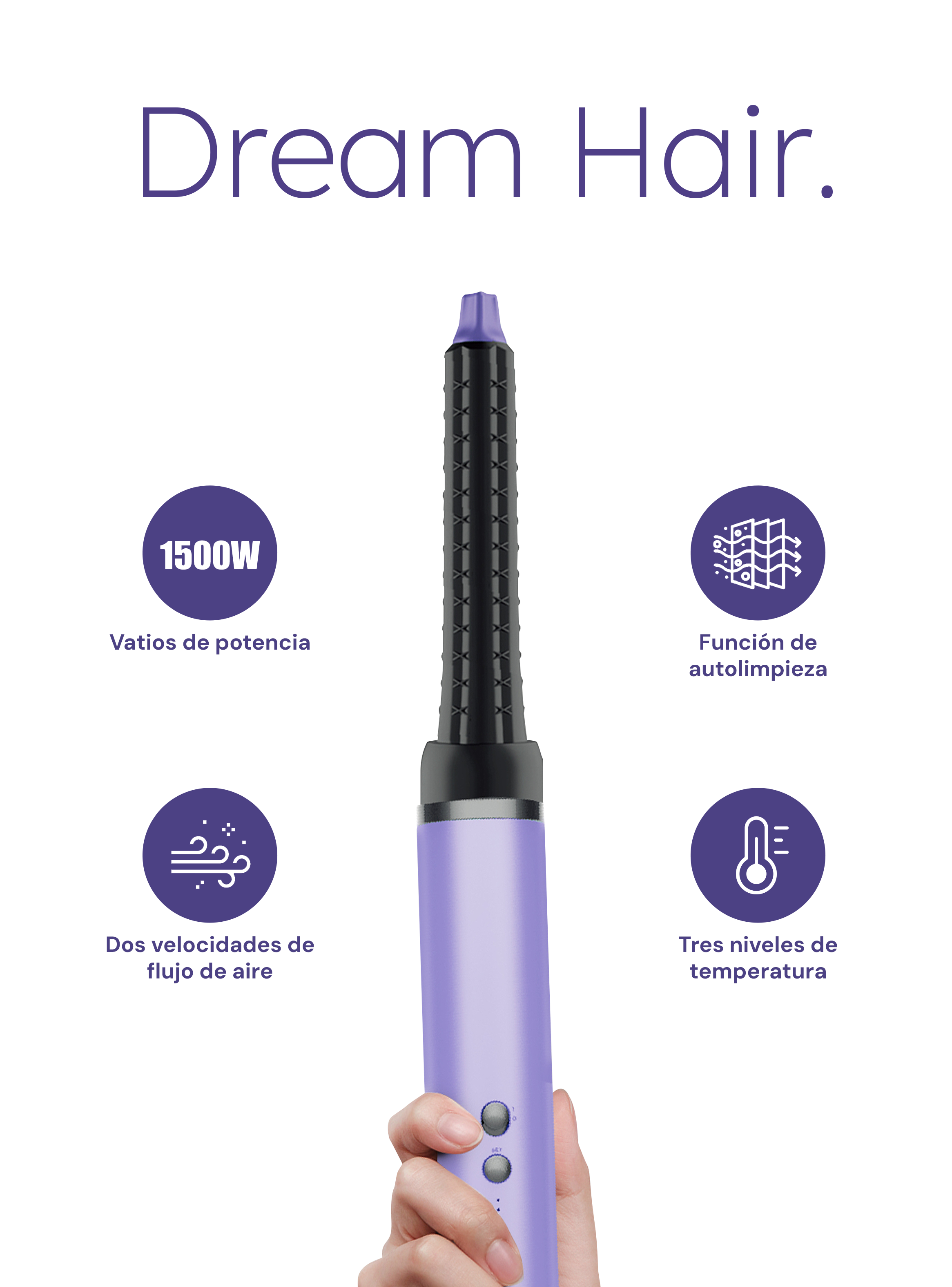 Multistyler 5 en 1 Morado Bezel Pro-1