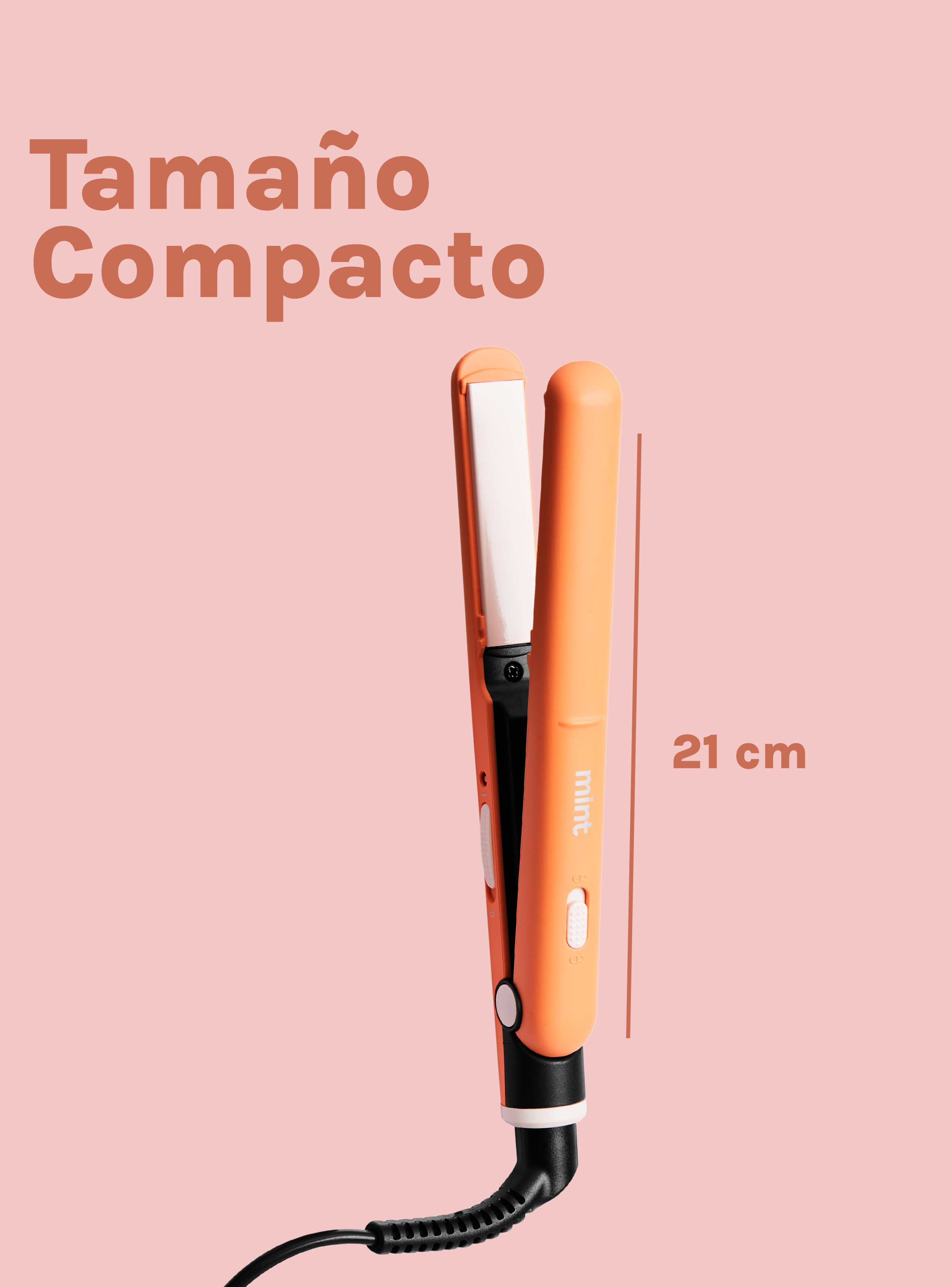Mini Alisador 2 en 1 Naranja Mint-5