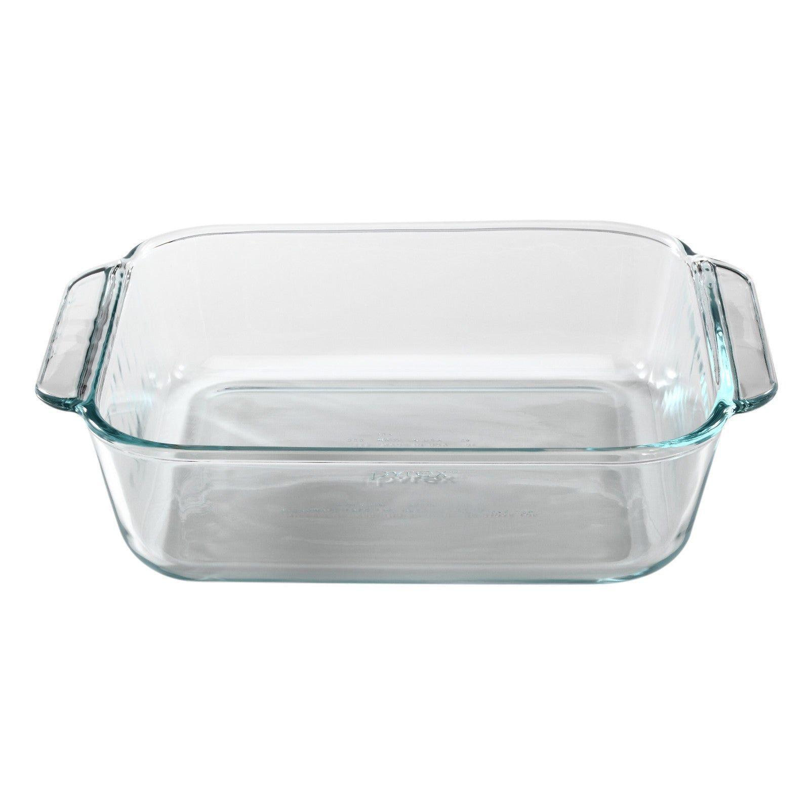 Fuente cuadrada de vidrio con asas Originals Pyrex 1.9 litros-0