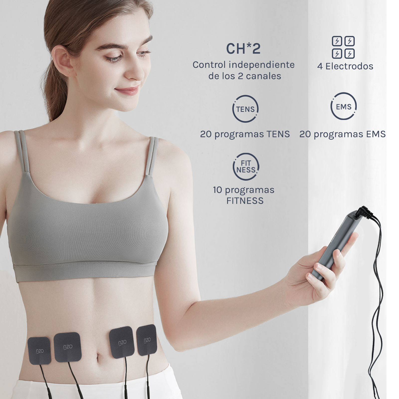 Electroestimulador 3 en 1 Tens EMS Fitness-7
