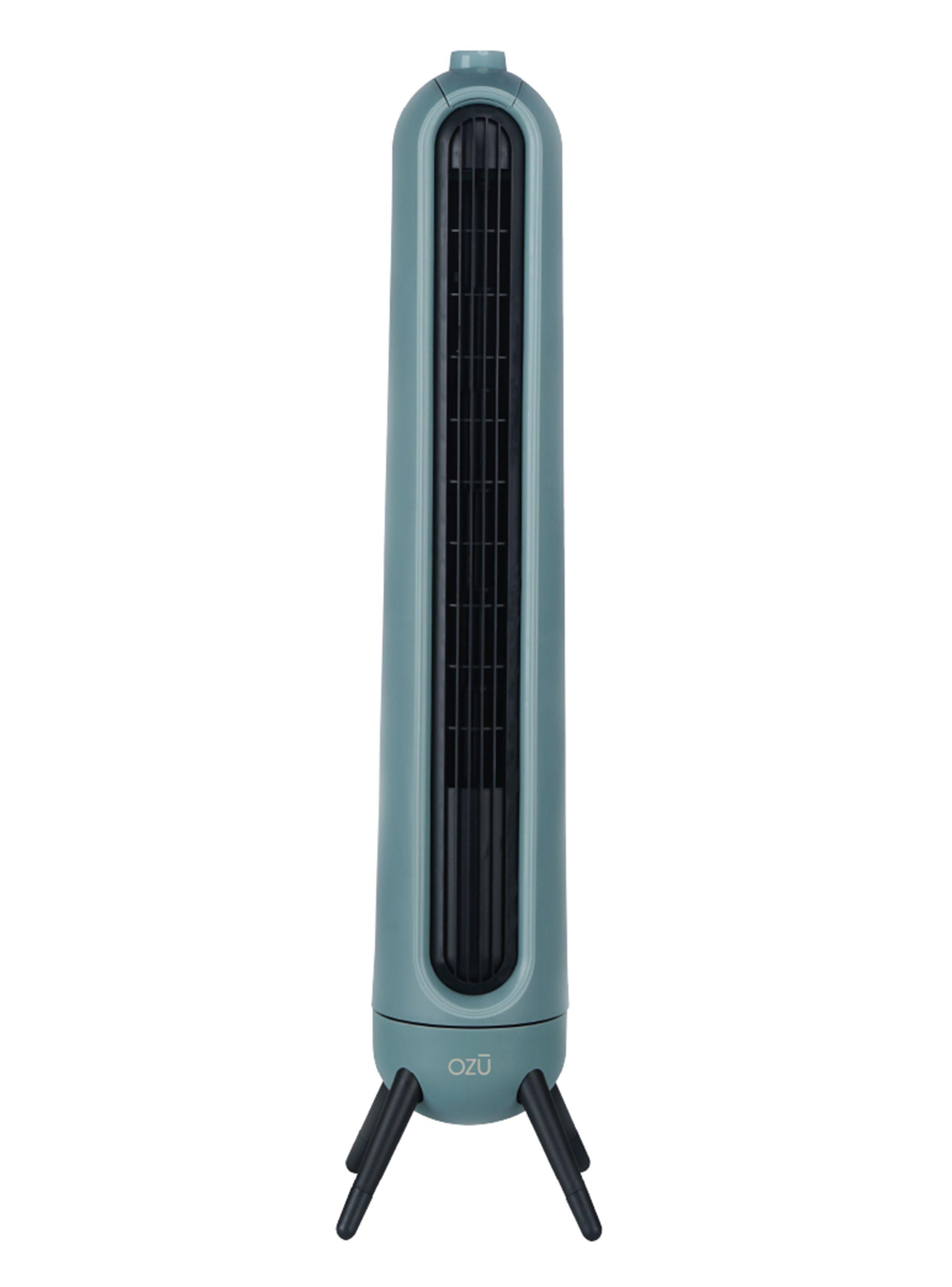 Ventilador torre Ozu patas color petroleo 35"-0